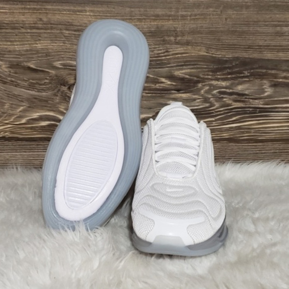 New Nike Air Max 720 Triple White Sneakers - Picture 5 of 8